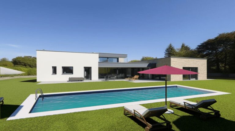 Piscine intégrée par insertion graphique