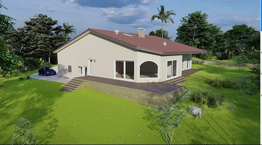 Modelisation 3D : Maison de plain-pied