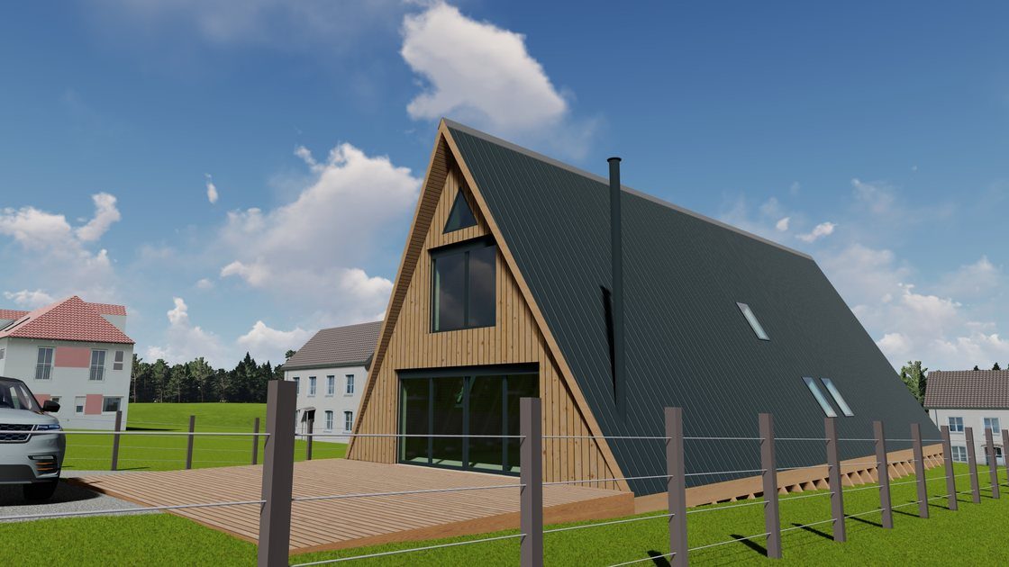 Modelisation 3D : Maison en A